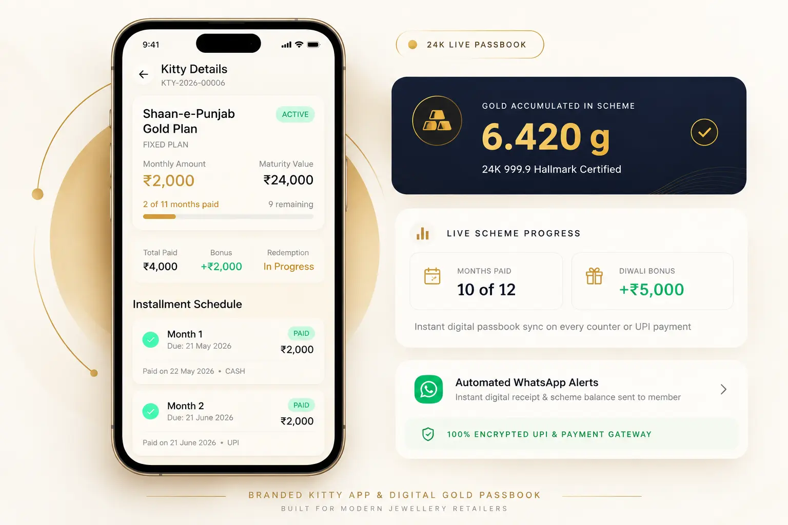 24K Digital Gold Passbook Feature